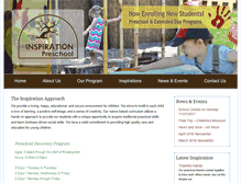 Tablet Screenshot of inspirationpreschool.com